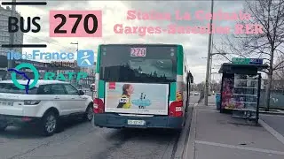 Bus 270 Ratp man lion's city Le Trajet Entre Stains La Cerisaie➡️Garges-Sarcelles RER