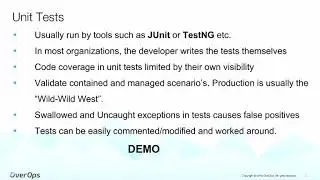 OverOps Jenkins Plugin & Unit tests