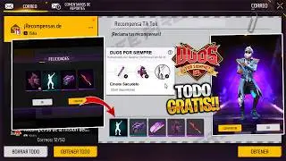 RAPIDO GRATIS EMOTE PASITO! CODIGOS para CANJEAR PREMIOS en FREE FIRE TIK TOK | DUO POR SIEMPRE