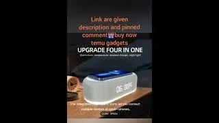 Four-in-One Night Light Alarm Clock Wireless Charger#gadgets#temuitems#trending#shopnow
