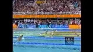 Gyurta Dániel másodszor veri meg Brendan Hansent-2004,Athén,200m mell középfutam