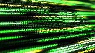 Green abstract glowing dots lights particle wave animation Free Stock Video