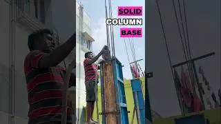 🦺 Column Starter Marking & Concrete Process! 🏗️#falconbuilders #bestbuildersinchennai #construction