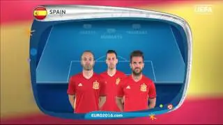 Spain line-up v Italy: UEFA EURO 2016