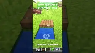 How to Make a Pufferfish Trap #gameplay #minecrafter #minecrafters