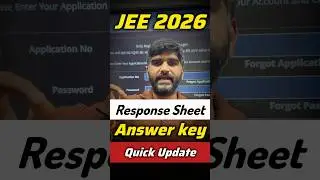 JEE Mains Response Sheet & Answer Key Late Night Quick Update🚨,How to download jee mains answer key
