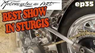 Motorcycle show Sturgis Rally 2022 | Motorcycles as Art Exhibit | Emergin' Virgin Michael Lichter