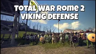 Total War Rome 2 -- 3v2 Defense -- Vikings VS Troy