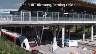 Oslo Lufthavn [Flughafen] mit/med Flytoget und/og NSB FLIRT (BM 74, BM 75)