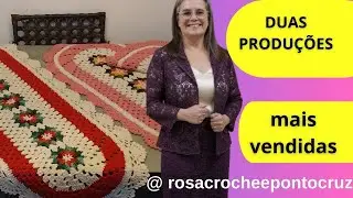 Duas Passadeiras de Sucesso!! Cru com Vermelho e Cru com Rosa | Vlog de Produ&ccedil;&atilde;o  #Croch&ecirc;ParaVender