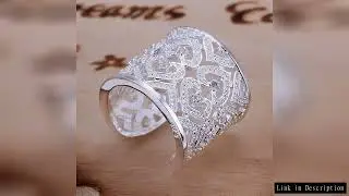factory price 925 Sterling silver Ring Jewelry noble Charms women lady crystal gorgeous wedding part