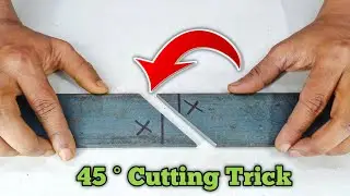 90 degree joint for beginners // 45 degree Angle Cutting