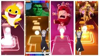 Baby Shark 🆚 Halq  🆚 Oddbods Bubbles 🆚 Elemental 🎶Who ls Best #7