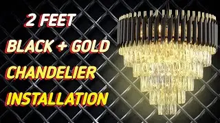 CHANDELIER FITTING VEDIO | 2 FEET CHANDELIER INSTALLATION VEDIO | 2 FEET JHUMAR INSTALLATION #jhumer
