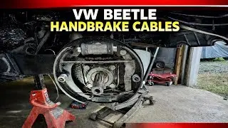 VW BEETLE HANDBRAKE CABLE REPLACEMENT - HAND BRAKE HANDLE REPAIR TIPS - VW BEETLE DIY VIDEOS #vwbug
