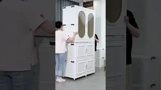 Post No. 173 Movable Foldable Plastic Cupboard for Storage