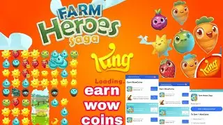 How Farm Heroes Saga Game Play in WoW App Fyber For +1,1,3,5 Coins By Levels 15,25,37,70