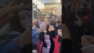 BAFTA 2024: Margot Robbie's Elegant Red Carpet Entrance ! @lionsgateplay  #shorts