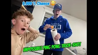 Impossible ping pong trick shot 😬😳