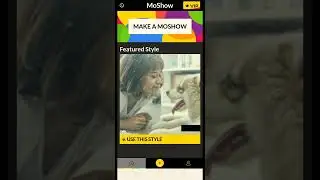 How to use  moshow app photo video editor