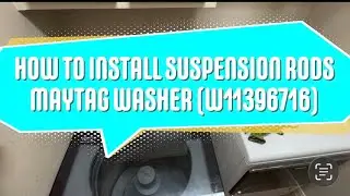WASHER NOT RINSING!?!? HOW TO INSTALL MAYTAG SUSPENSION RODS (W11396716) #diy #washers #share
