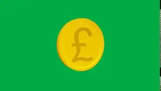 Coin Pound Green Screen