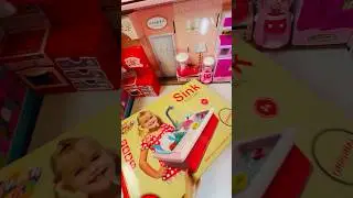 Satisfying with unboxing review and miniature Barbie doll sink video ASMR #shorts