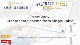 Изучите Power BI: Power Query создает схему &laquo;звезда&raquo; из одной таблицы AT130