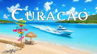 Tropical Cura&ccedil;ao 8K | Relaxing Music and Aerial Views of Hidden Caribbean Beauty