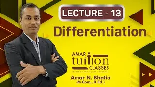 #13 Differentiation SY BCom Sem 4 Statistic | Differentiation Sem 4 Gujarat University | Kutch Uni |