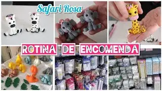 FAZENDO BICHINHOS SAFARI EM BISCUIT - LOJA DE ARTESANATOS - ROTINA DE ENCOMENDA - PARTE 1