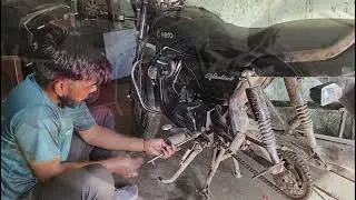 Bike Service Step-by-Step | Oil Change, Brake Adjustment & Chain Set #trending 