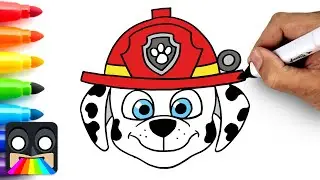 How To Draw Marshall | Paw Patrol