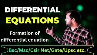 Formation of differential equations by eliminating arbitrary constants | differential equations 