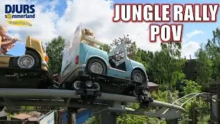 Jungle Rally POV (Back Row, 4K 60FPS), Djurs Sommerland Zierer Kiddie Coaster | Non-Copyright