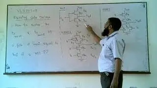 VLSID7-17 | Equating Gate Delays | Worst case rise time delay | worst case fall time delay | NAND