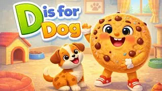 D is for Dog 🐶 | Learn Alphabet D | Fun ABC for Kids