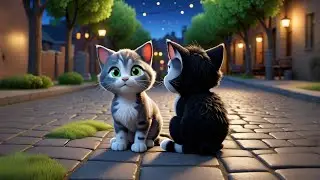 Five Curious Kittens Chase the Moon | Kitten Counting Song for Kids | Nursery Rhymes and Baby Songs