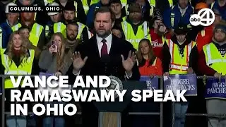 Vance and Ramaswamy give speech in Toledo Thursday morning
