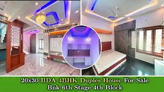 Direct Owner Sale: 💒 20x30 BDA-Approved Duplex House for Sale in Banashankari | East Facing