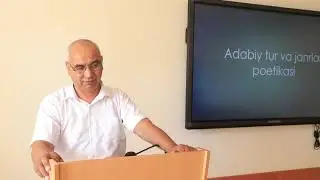 Adabiy tur va janrlar poetikasi | Bahodir Karimov