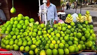 Street Food Fresh Sweet Orange Juice | Pakistani Street Food Drinks 🍸 