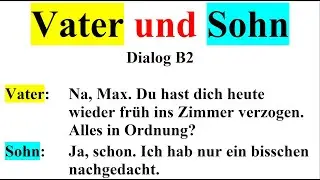 Vater und Sohn - Dialog B2