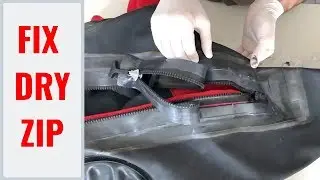 Replace dry zipper on rear entrance Otter drysuit