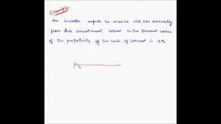 TVM - Present value of a perpetuity - Fundas