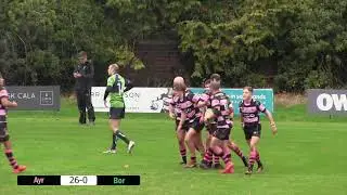 AYR RFC (58) V BOROUGHMUIR (12)  HIGHLIGHTS