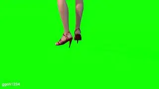 Royalty Free Nice Dancing Legs in green screen