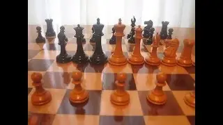 Official Staunton's Steinitz Antiqued Chessmen Fabulous Collectible Set