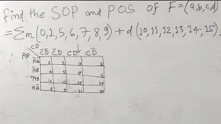 Find the SOP and POS of Kmap function in digital electronics Find  POS of kmap discrete mathematics