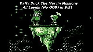 Daffy Duck The Marvin Missions (Gameboy) All Levels (No OOB) in 9:51